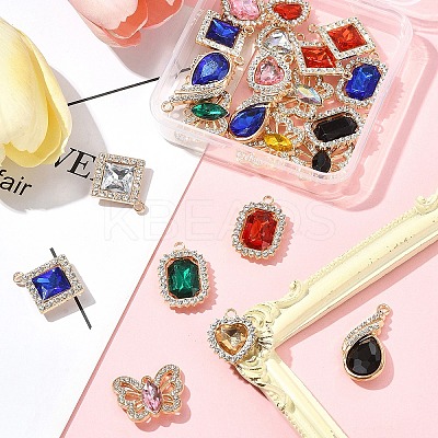 25Pcs 5 Styles Alloy Pendants FIND-FS0003-52-1