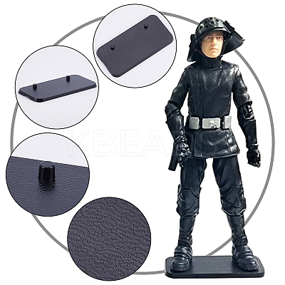 40Pcs 2 Styles Acrylic & Plastic Doll Display Pedestals ODIS-AR0001-19-1