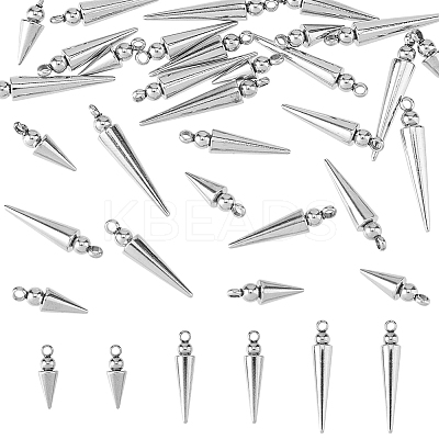 30Pcs 3 Style 304 Stainless Steel Pendants STAS-DC0015-33-1