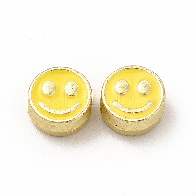 Rack Plating Alloy Enamel Beads FIND-G051-01LG-02-1