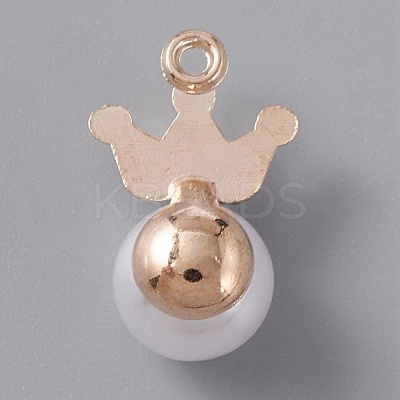Resin Imitation Pearl Pendants FIND-TAC0002-041B-1