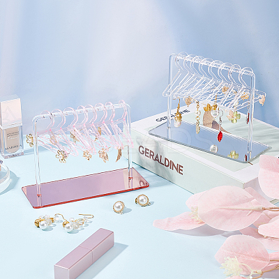 2 Sets 2 Colors Acrylic Earring Display Stands EDIS-FG0001-61-1