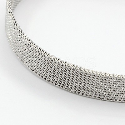 Tarnish Resistant Fashionable Unisex 304 Stainless Steel Watch Band Wristband Bracelets BJEW-F065A-01-1