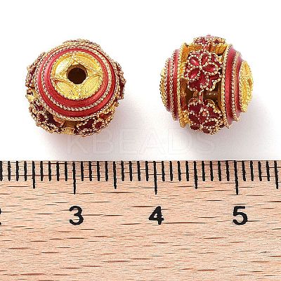 Alloy Enamel Beads ENAM-B001-08L-03-1