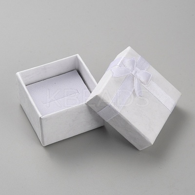 Square Paper Jewelry Ring Gift Storage Boxes CON-TAC0001-08B-1