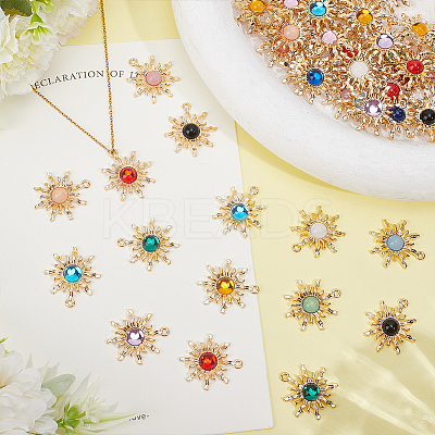 56Pcs 14 Colors Zinc Alloy Pendants FIND-ME0003-58-1