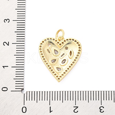 Brass Micro Pave Cubic Zirconia Pendants KK-D325-58G-01-1