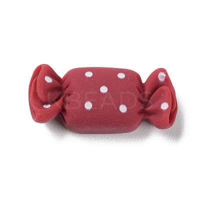 Cartoon Opaque Resin Polka Dot Candy Cabochons LS-RESI-Q218-02C-1