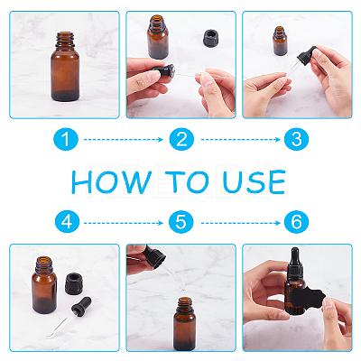 Essential Oil Bent Tip Glass Dropper TOOL-PH0017-20-1