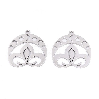 304 Stainless Steel Pendants STAS-N108-38P-1