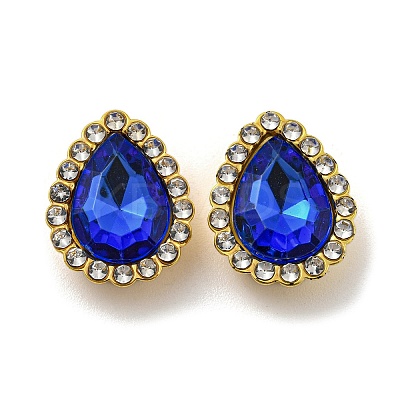 Acrylic Rhinetsone Cabochons FIND-C054-02G-01-1