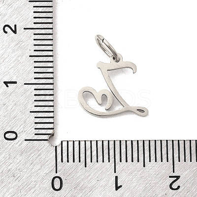 26Pcs 304 Stainless Steel Letter A~Z Charms STAS-P411-01P-1