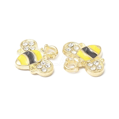 Golden Plated Alloy Enamel Charms ENAM-G212-18G-1