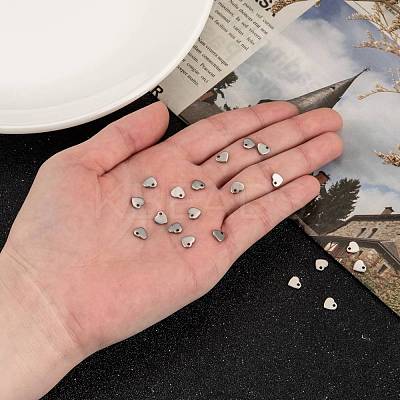 Tarnish Resistant Handmade Gifts Ideas for Valentines Day 304 Stainless Steel Stamping Blank Tag Pendants STAS-Q073-1