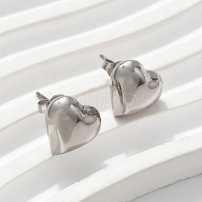 304 Stainless Steel Stud Earrings for Women LS-EJEW-A130-04P-1