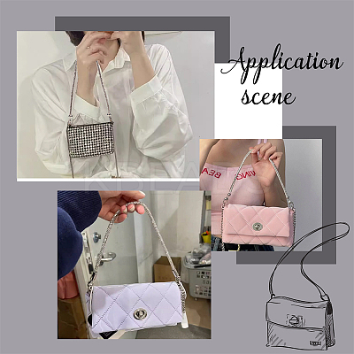 Alloy Rhinestone Bag Straps FIND-WH0111-443-1