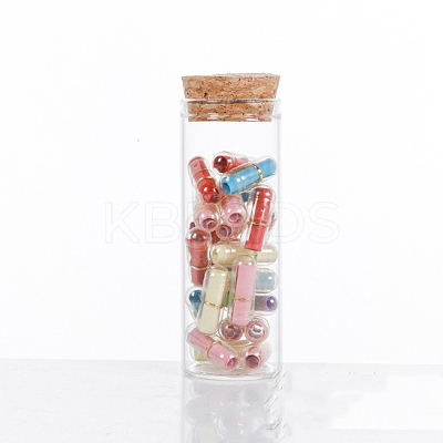 Mini High Borosilicate Glass Bottle Bead Containers LS-BOTT-PW0001-262E-1