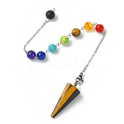 Natural & Synthetic Gemstone & Resin Dowsing Pendulum Big Pendants PALLOY-GO00022-1
