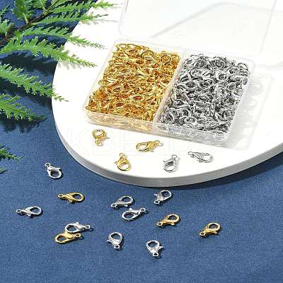 300Pcs 2 Colors Zinc Alloy Lobster Claw Clasps FIND-FS0003-33-1