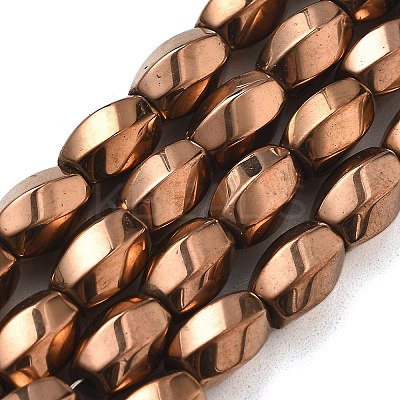 Electroplated Synthetic Non-magnetic Hematite Beads Strands G-P545-G02-02D-1