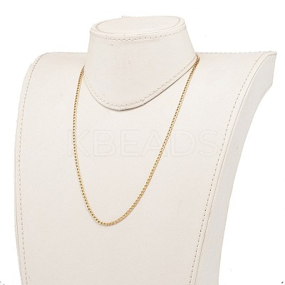 304 Stainless Steel Curb Chains Necklaces NJEW-JN03280-01-1
