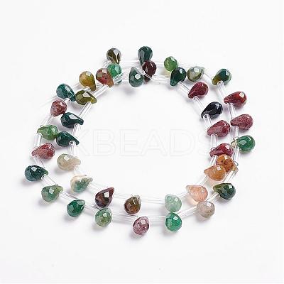 Natural Indian Agate Beads Strands G-J360-06-1