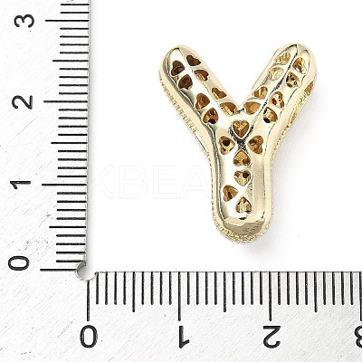Brass Micro Pave Cubic Zirconia Pendants KK-Z108-02G-Y-1