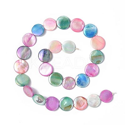 Natural Freshwater Shell Beads Strands X-SHEL-C003-02-1