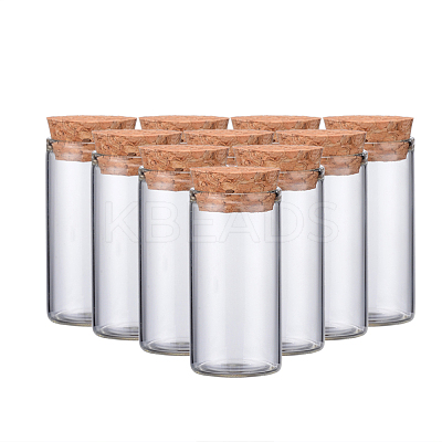 Empty Small Glass Cork Bottles AJEW-WH0035-03-3x6cm-1