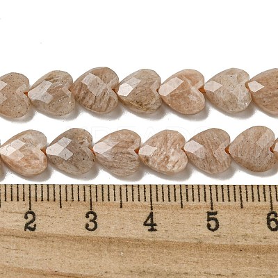 Natural Peach Moonstone Beads Strands G-P544-E05-01-1