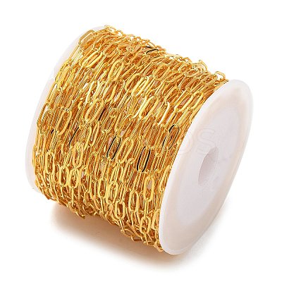 Brass Paperclip Chains CHC-XCP0001-44G-1