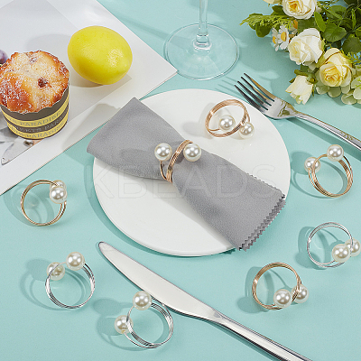 40Pcs 2 Colors Iron Napkin Rings AJEW-NB0008-09-1