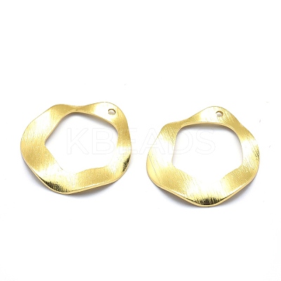 Brass Pendants KK-J279-15G-NR-1