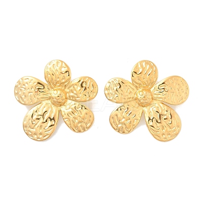 304 Stainless Steel Stud Earrings for Women EJEW-B121-01G-03-1