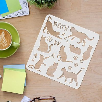 Plastic Reusable Drawing Painting Stencils Templates DIY-WH0172-294-1
