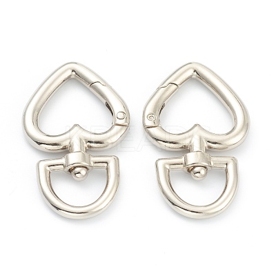 Zinc Alloy Swivel Clasps PALLOY-B004-01P-1