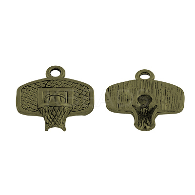 Tibetan Style Alloy Sport Pendants TIBEP-36227-AB-NR-1