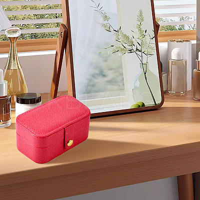 1Pc PU Imitation Leather Jewelry Box LBOX-TA0001-01D-1