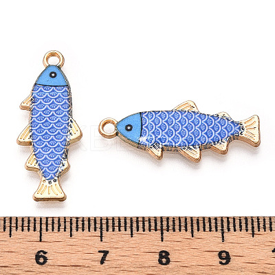 Alloy Enamel Pendants FIND-C037-16G-02-1-1