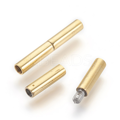 PVD Vacuum Plating 304 Stainless Steel Bayonet Clasps STAS-F196-01G-03-1