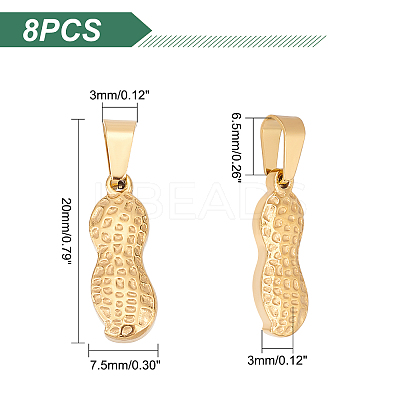 PVD Vacuum Plating 304 Stainless Steel Pendants STAS-UN0038-58-1