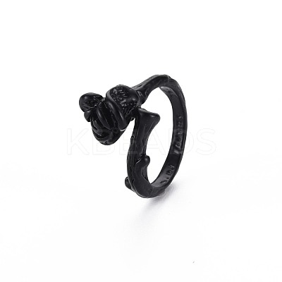 Men's Alloy Cuff Finger Rings RJEW-N029-052-1
