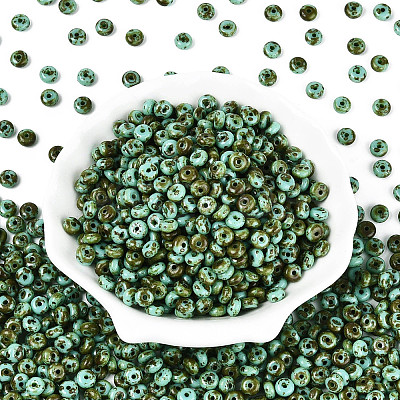 Picasso Glass Seed Beads SEED-N010-01F-1