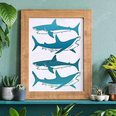 Large Plastic Reusable Drawing Painting Stencils Templates DIY-WH0202-212-1