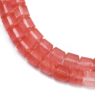 Cherry Quartz Glass Beads Strands G-G275-D03-10x10mm-1