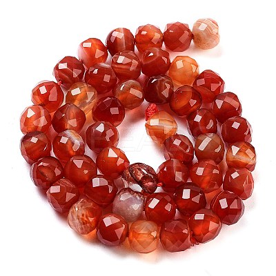 Natural Agate Dyed Beads Strands G-H028-A08-02-1
