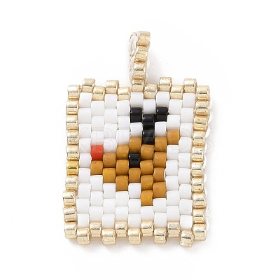 Christmas Theme Handmade MIYUKI Japanese Seed Loom Pattern Seed Beads PALLOY-MZ00060-02-1