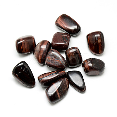 Dyed & Heated Natural Red Tiger Eye Beads G-Q947-19-1