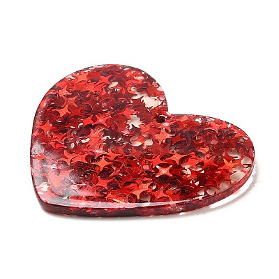 Acrylic with Paillettes Pendants MACR-M028-02E-1