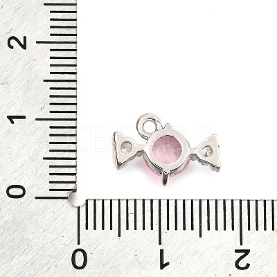 Brass Pave Cubic Zirconia Charms KK-C096-02P-1